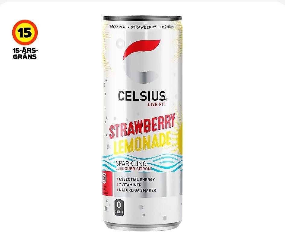 Celsius Strawberry Lemonade 355ml