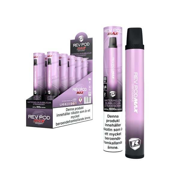 Rev Pod Max Watermelon Bubblegum Starwberry 14mg/ml - Bild 2