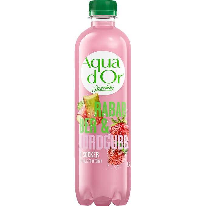 Kolsyrat Vatten Rabarber & Jordgubb 50cl
