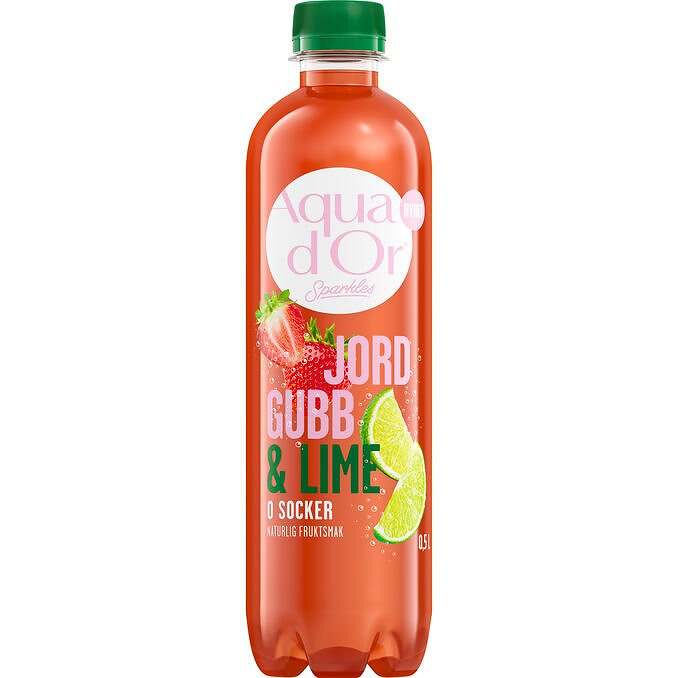 Kolsyrat Vatten Jordgubb & Lime 50ml