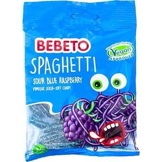 Spaghetti Sour Blue Raspberry 80g