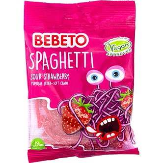 Spaghetti Sour Strawberry 80g
