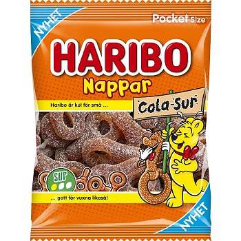 Haribo Nappar cola Sur 80g
