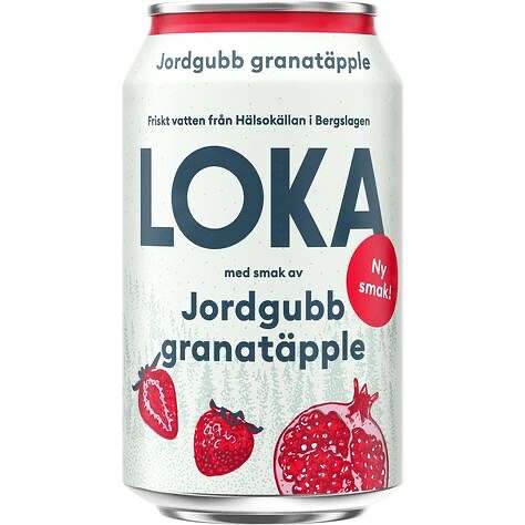 Loka jordgubb & granatäpple 33cl